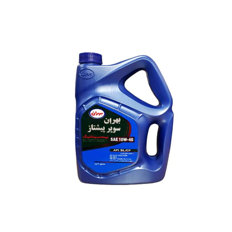 روغن موتور بهران مدل سوپر پیشتاز 10W40 SL حجم 4 لیتر