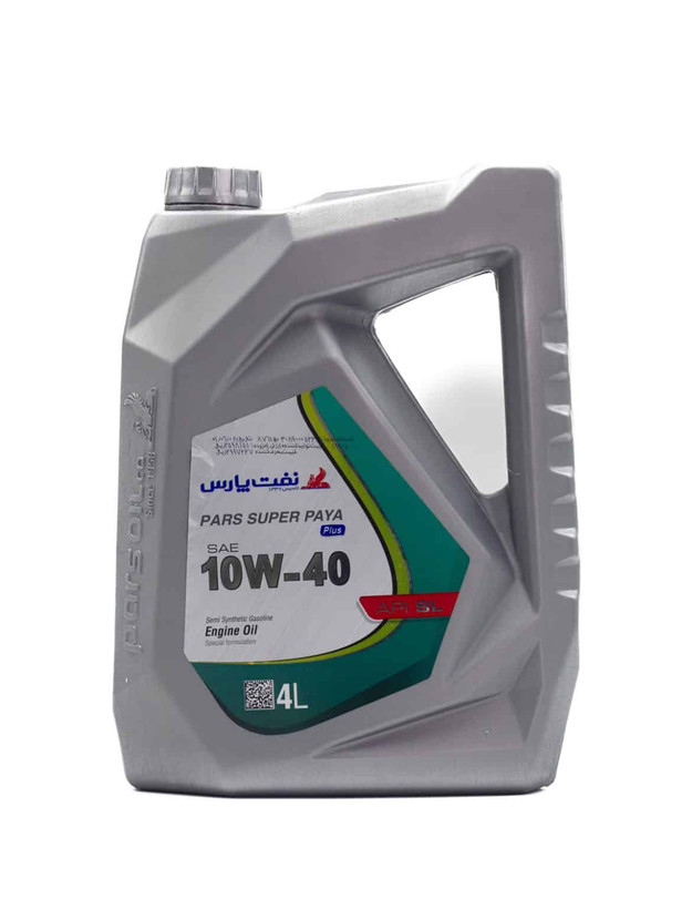 روغن موتور نفت پارس مدل سوپر پایا پلاس 10W40 حجم 4 لیتر