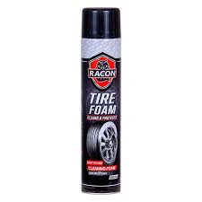 اسپری براق کننده لاستیک خودرو راکن مدل foam حجم 650 میلی لیتر